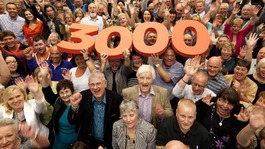National Lottery's millionaires gather to celebrate the National Lottery reaching landmark of 3,000 millionaires in UK since 1994 launch.