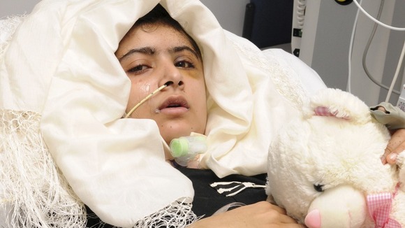 Malala Yousufzai being treated at Queen Elizabeth Hospital