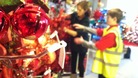 Workers packing decorations