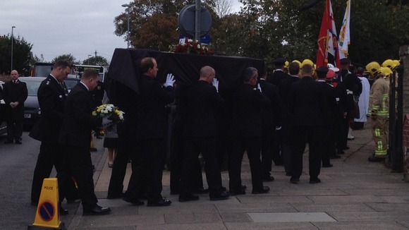 Suffolk firefighter's funeral