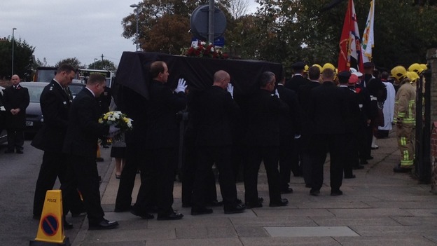 Suffolk firefighter's funeral