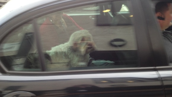 Pudsey arriving at ITV Anglia