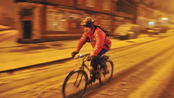 Cyclist in Bristol