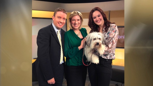Russell and Emma make friends with Ashleigh and Pudsey