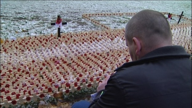 Family and friends of fallen soldiers attended