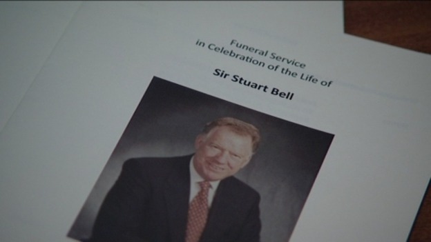 Friends and family gathered to celebrate Sir Stuart Bell's life