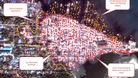 Satellite image obtained by Human Rights Watch shows extensive destruction of property in a largely Rohingya Muslim area of Kyauk Pyu.