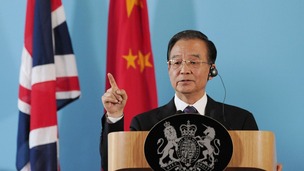 Chinese Premier Wen Jiabao speaks during a joint press conference with Prime Minister David Cameron at the Foreign Office in London in 2011.