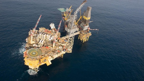 Two-mile exclusion zone has been set up around the offshore platform which has been evacuated after a gas leak
