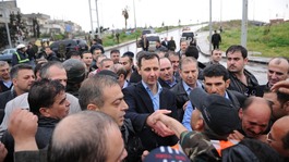 President Assad visits Homs, Syria.