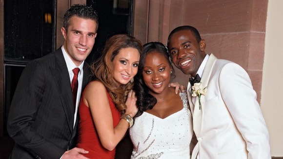 Fabrice Muamba wedding Robin Van Persie