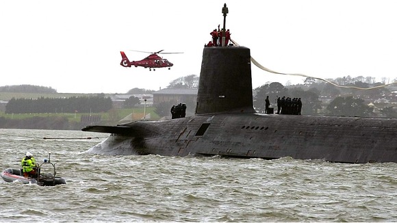 HMS Vanguard pictured in 2002 will be replaced