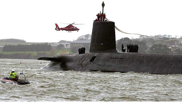 HMS Vanguard pictured in 2002 will be replaced