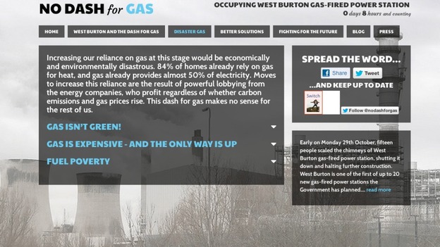 The protesters website