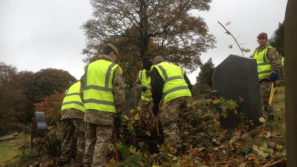 The cemetery contains 301 war graves and is the final resting place of the town's only Victoria Cross recipient