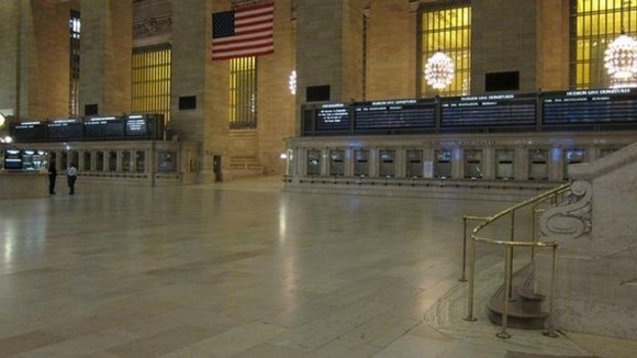 Grand Central Station emptied
