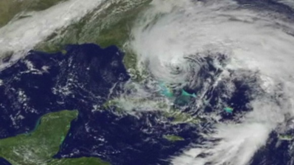 Satellite pictures of hurricane Sandy from NASA