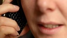 A woman on her phone
