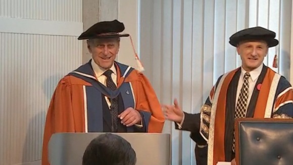 The Duke receives his doctorate