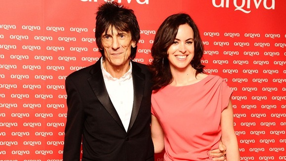 Ronnie Wood and Sally Humphreys who have announced they are to be married.