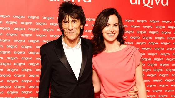 Ronnie Wood and Sally Humphreys who have announced they are to be married.