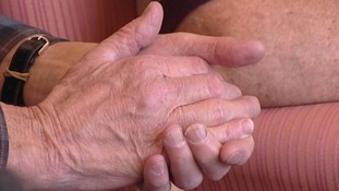 An older man's hands