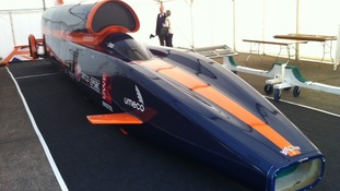 The Bloodhound car will attempt to break the landspeed record next year