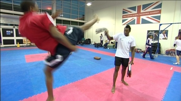 Taekwondo kicking