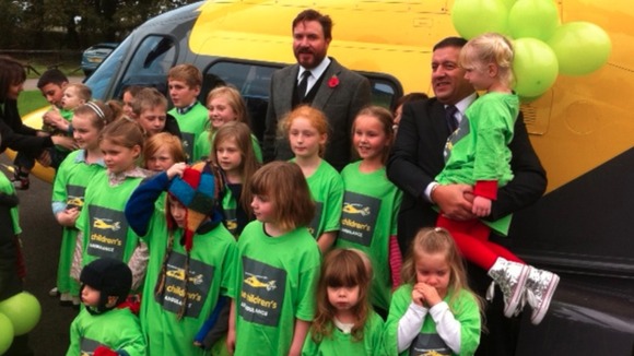 Simon Le Bon, launching the Children's Air Ambulance Service