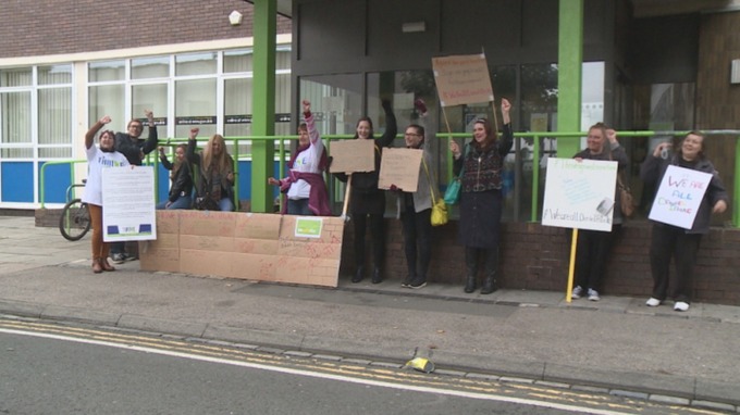 Protest in Stockton