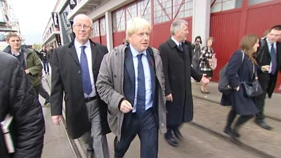 Boris Johnson in Bristol.