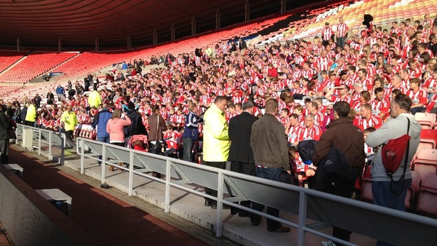 Fans have been given the chance to pose alongside their footballing heroes
