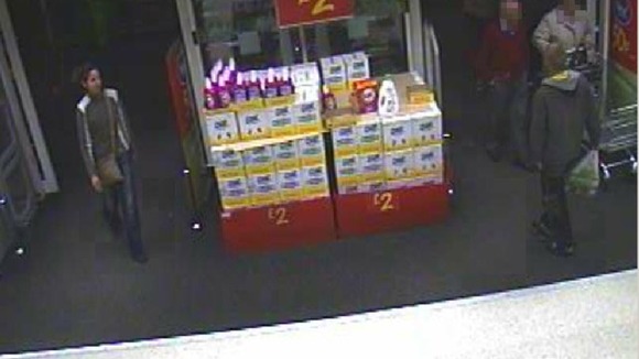 Catherine Gowing on CCTV at ASDA in Queensferry