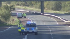 M1 motorway murder scene