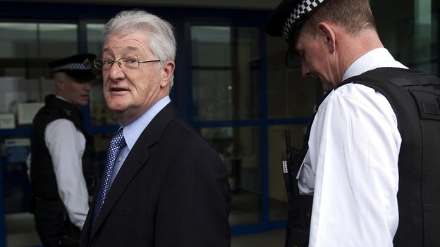 Christopher Tappin at Heathrow police station, where he was handed over to US marshals and taken to America in February