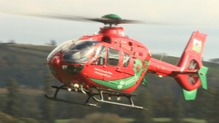 A Wales Air Ambulance helicopter
