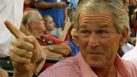 Former President George W. Bush pictured last year