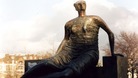 Henry Moore's sculpture Draped Seated Woman.