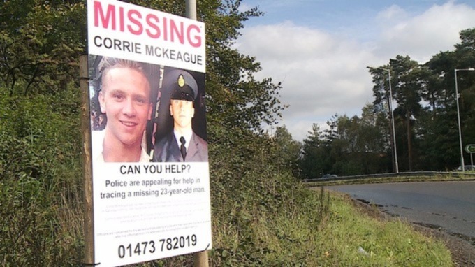 Posters have been put up across Norfolk and Suffolk to help find Corrie.