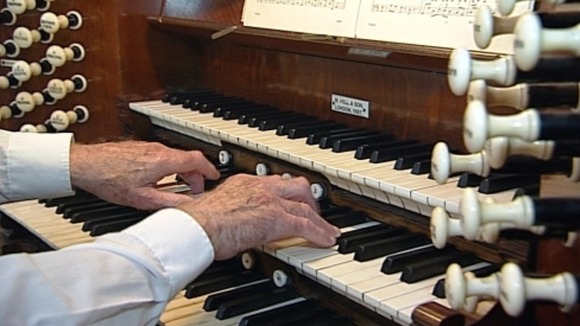 The organ at Holy Trinity Church in Gosport