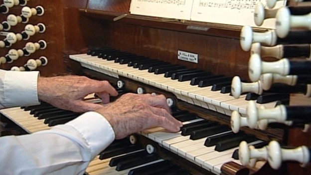The organ at Holy Trinity Church in Gosport