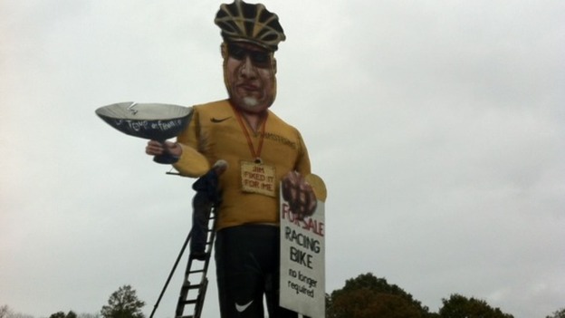 Lance Armstrong effigy