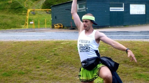Teacher and lecturer Ben Hammond is dancing his way from John O'Groats to Lands End. 