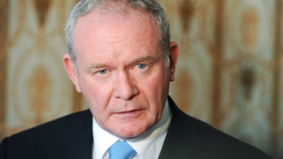 Northern Ireland's deputy First Minister Martin McGuinness
