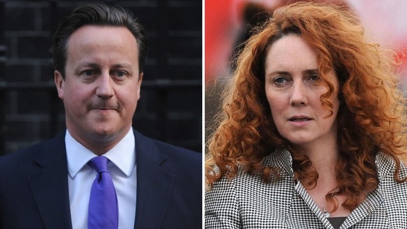 David Cameron and Rebekah Brooks.