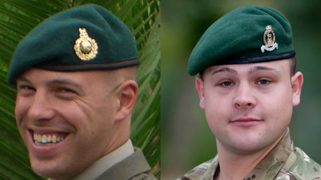 Sergeant Luke Taylor and Lance Corporal Michael Foley.