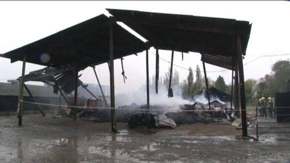 Barn fire