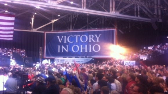 Romney's rally in Ohio.
