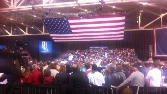 Romney's rally in Ohio.
