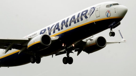 A Ryanair plane